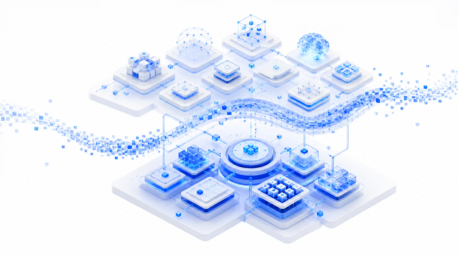 An integrated system connecting agent infrastructure and application products